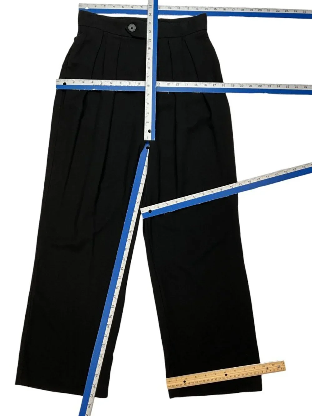 Free People Gabbie Pant 2 Black Pleated Front Wide Leg High Rise PANT ONLY
